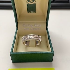 Men’s Sterling Silver Celtic band made in Ireland